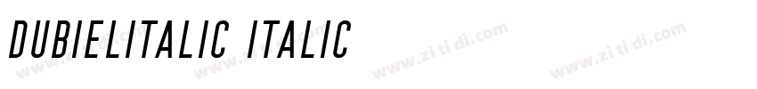 DubielItalic Italic字体转换